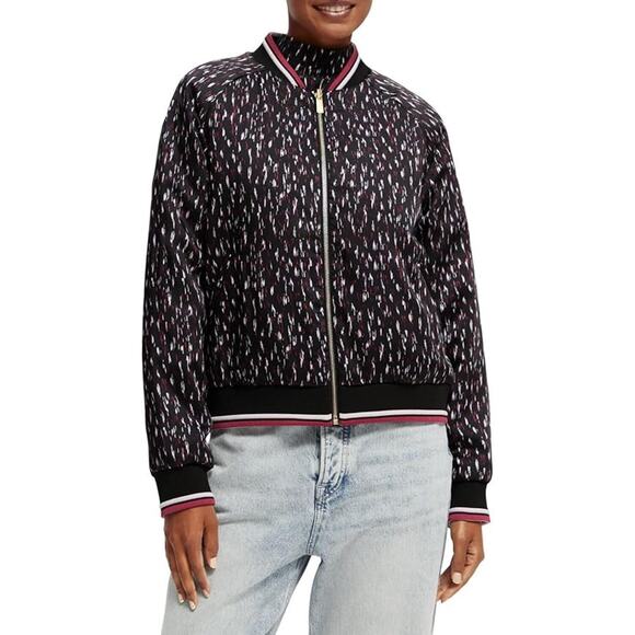 Scotch & Soda Jack Printed Reversible Bomber Jacket - M (reversible) - Picture 4 of 7